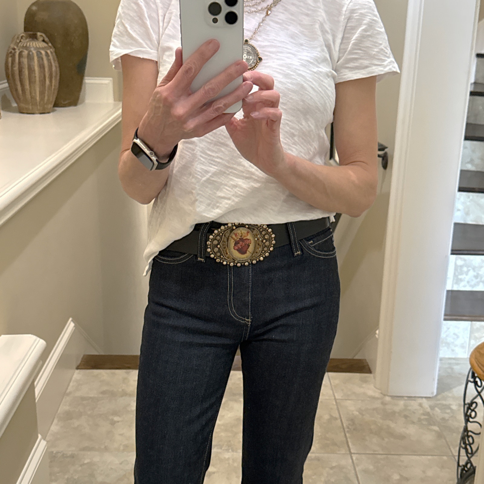 Virgins Saints & Angels Vsa Goddess Image Buckle Sacred Heart — image 5 of 8